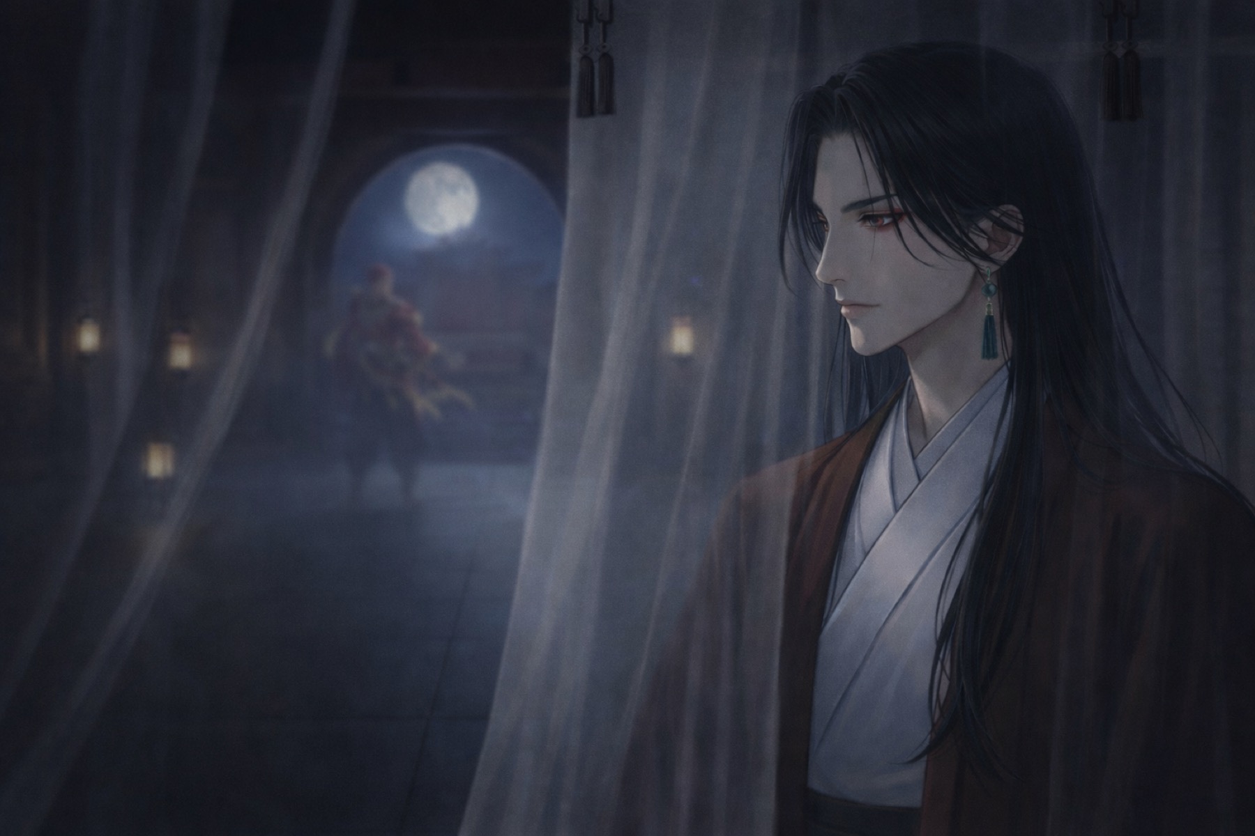 朱絃 holding a sword in The Scribe and the Swordsman