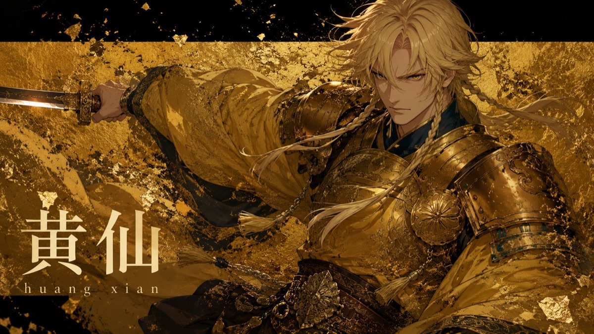 黄仙 character voice card from The Scribe and the Swordsman