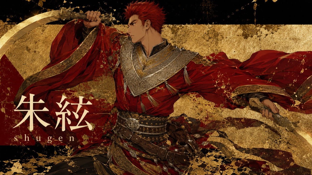 朱絃 character voice card from The Scribe and the Swordsman